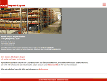 Tablet Screenshot of maas-import-export.de